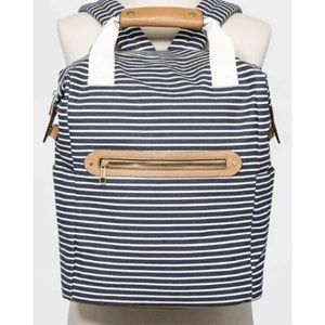 💙🤍It’s A NEW DAY! NAVY WHT STRIPED TOTE BOOKBAG
